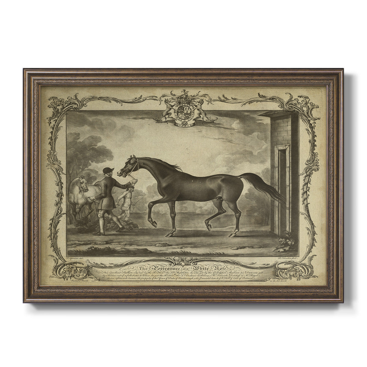 Distinguished Horses IV Premium Framed Canvas- Ready to Hang