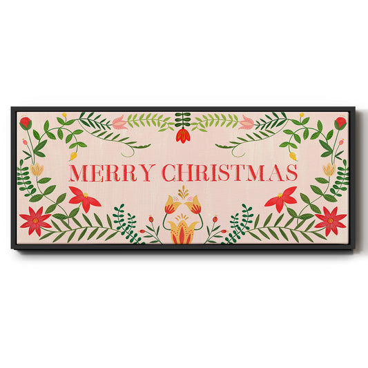 Twelve Days Collection D - Floater Framed Canvas Print