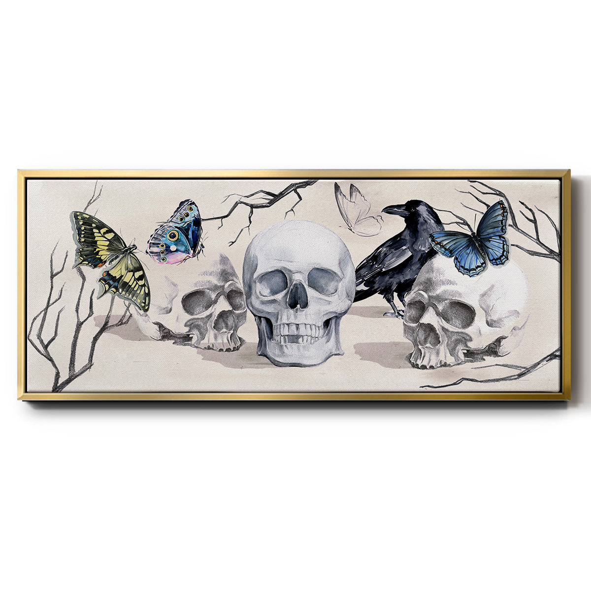 Nevermore Collection D - Floater Framed Canvas Print
