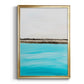 Harmony in Turquiose - Modern Framed Canvas Print