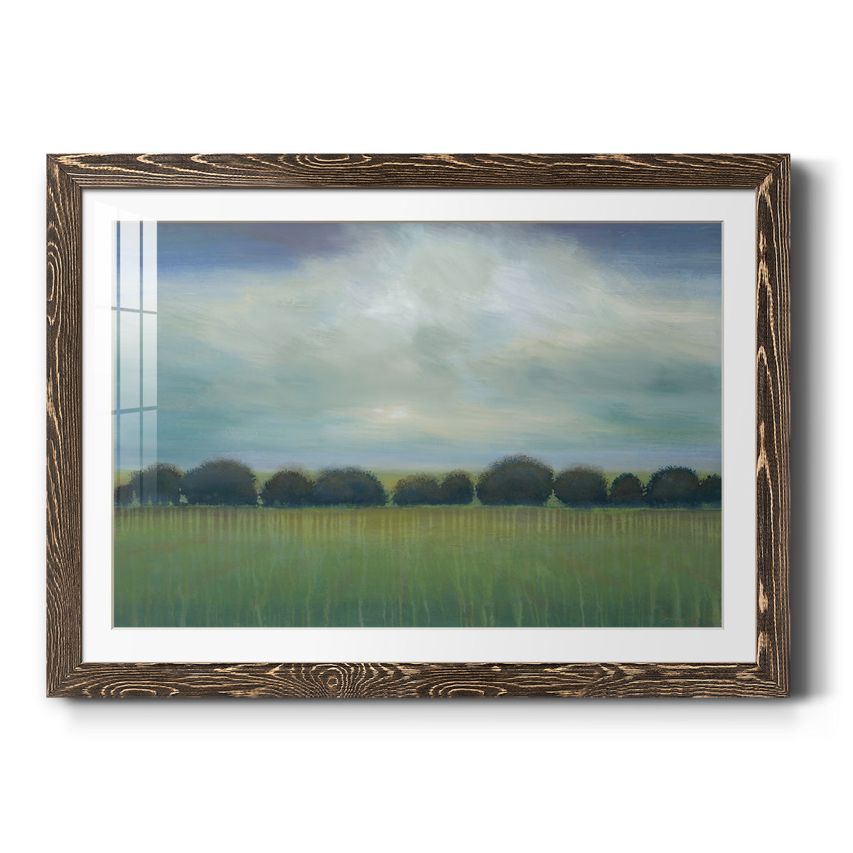 Greener Pastures - Barnwood Framed Art Print