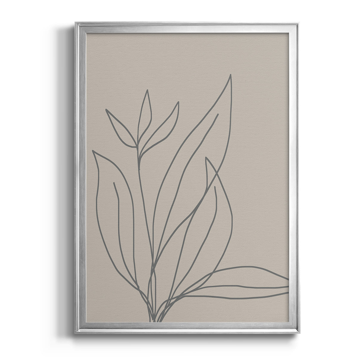 Neutral Lines I - Modern Framed Canvas Print