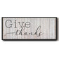 Give Thanks - Floater Framed Canvas Print
