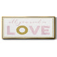 All You Need is Love - Floater Framed Canvas Print