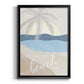 Beach Day - Modern Framed Canvas Print