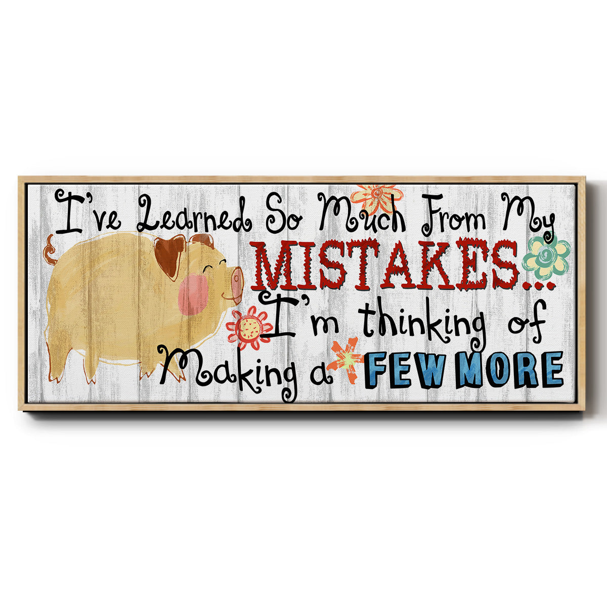 I've Learned - Floater Framed Canvas Print