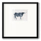Long Horn Alt V2 - Double Matboard Framed Print