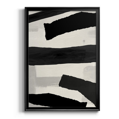 Mountain Paths I - Modern Framed Canvas Print
