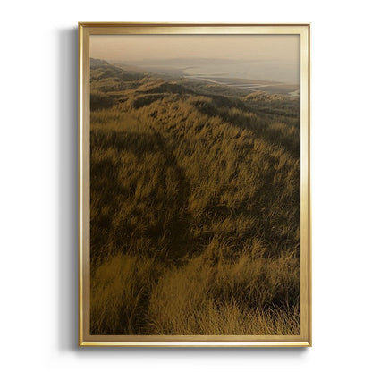 Golden Fog II - Modern Framed Canvas Print