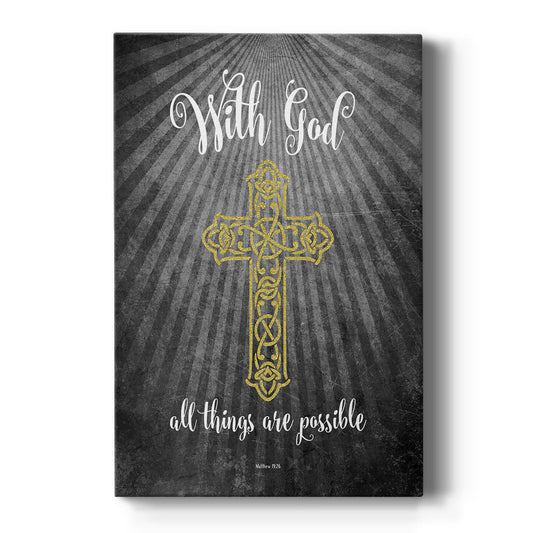 With God Gold - Canvas Art Print