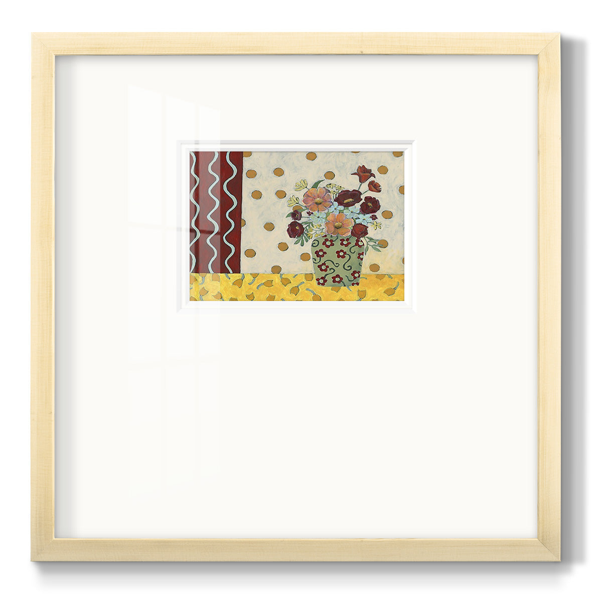 Flowerscape II - Double Matboard Framed Print