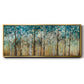 Sunlit Birch Grove - Floater Framed Canvas Print