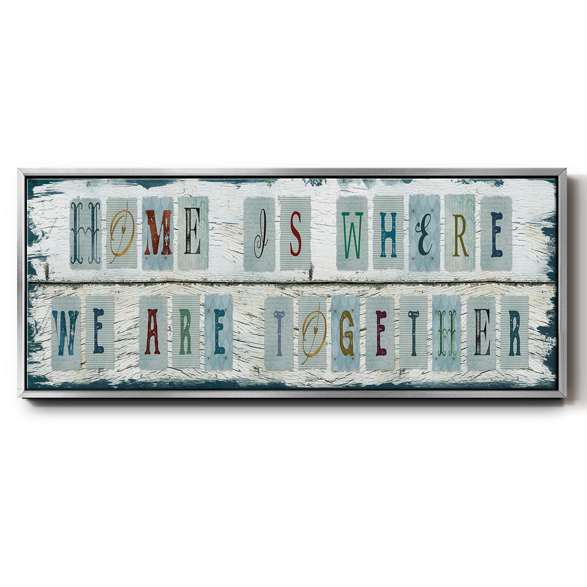 We Are Together - Floater Framed Canvas Print