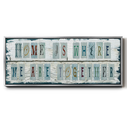 We Are Together - Floater Framed Canvas Print