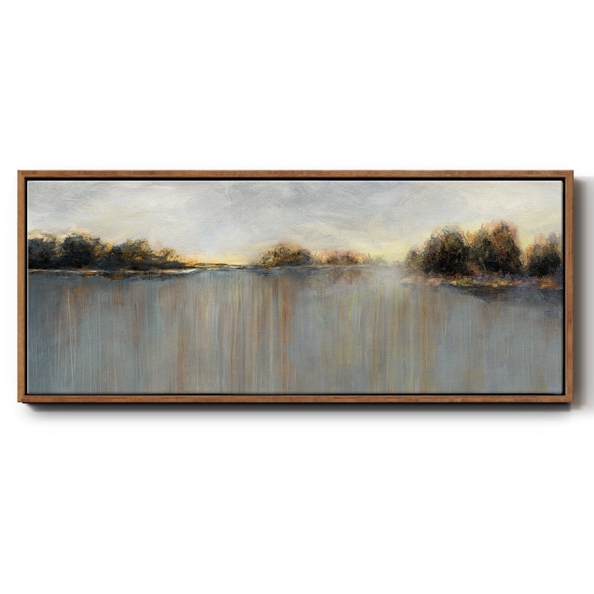 Rain at Dawn - Floater Framed Canvas Print