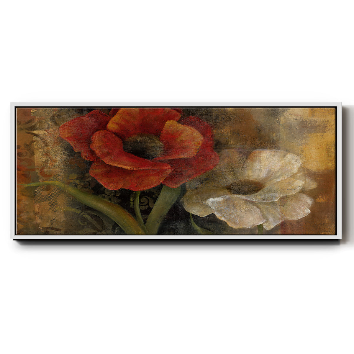Perfect Pair I - Floater Framed Canvas Print