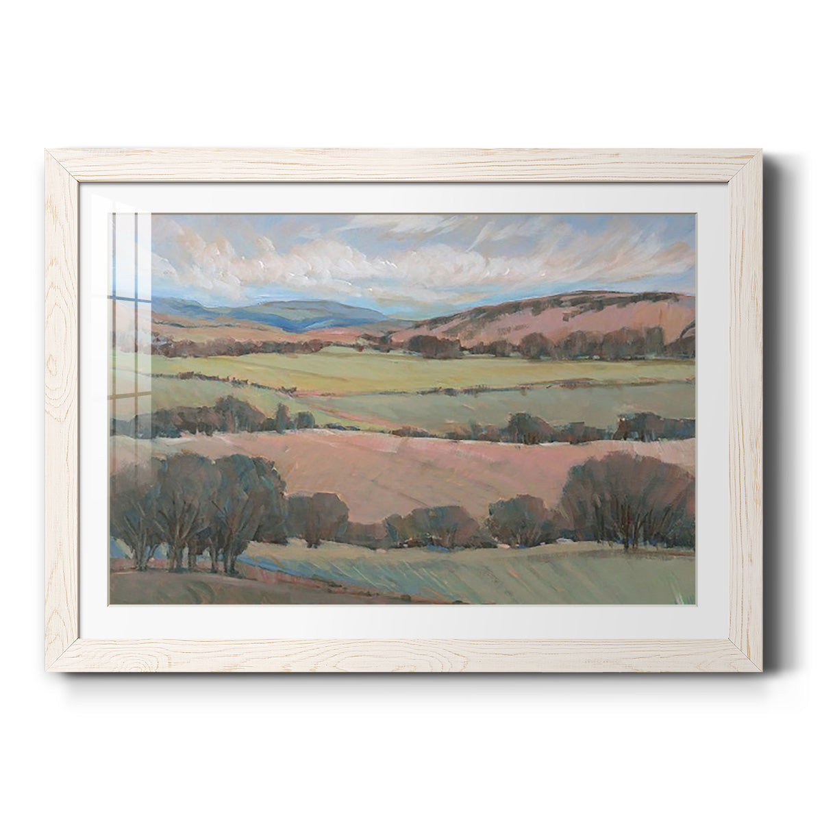 Hilly Countryside I - Barnwood Framed Art Print