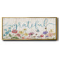 Grateful Sentiment Spring Wildflower Garden - Floater Framed Canvas Print