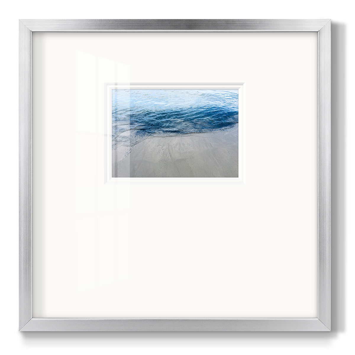 Aegean Blue Water - Double Matboard Framed Print