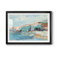 Turquoise Cliff Wall II Premium Framed Print - Ready to Hang