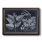 Foliage on Navy III Premium Framed Canvas- Ready to Hang