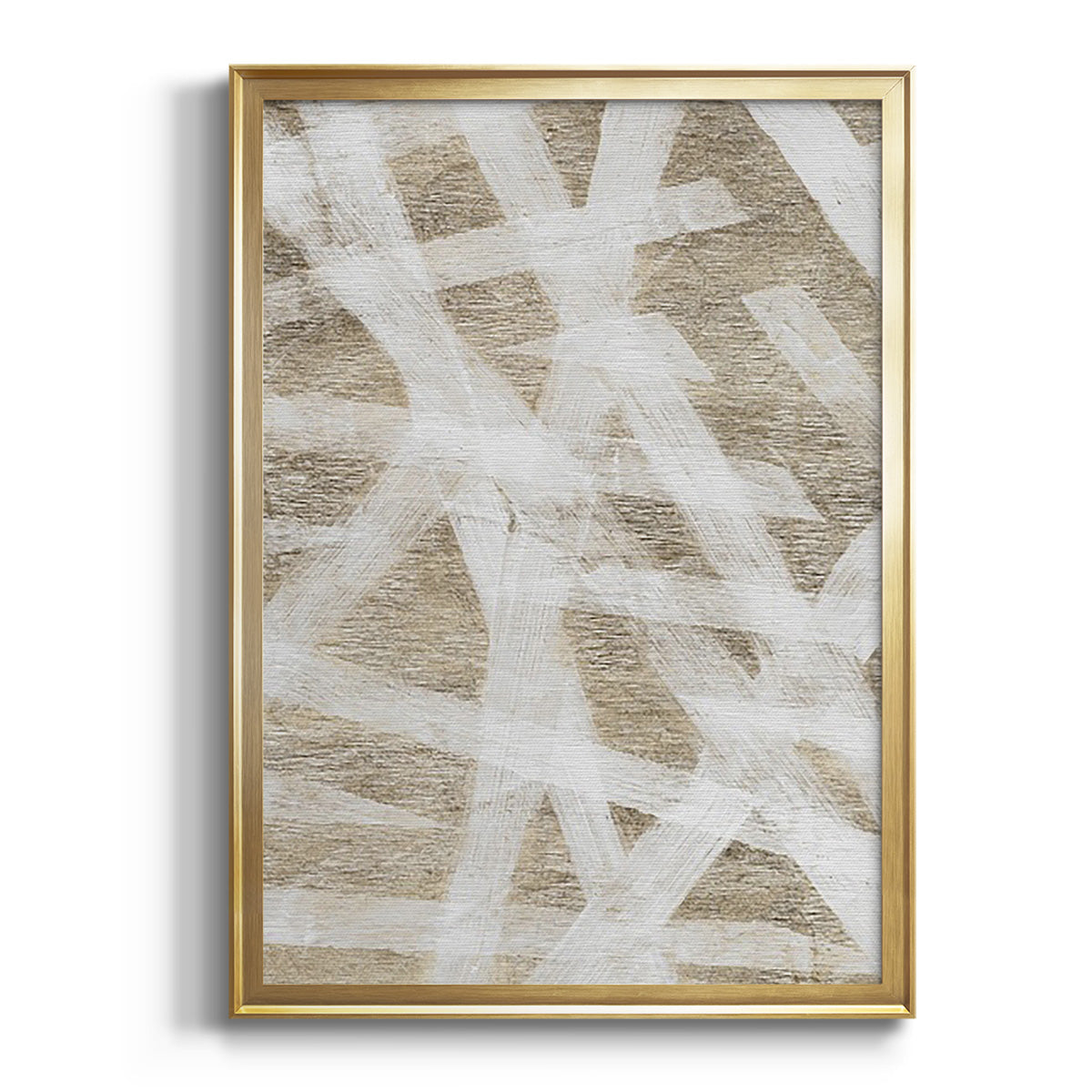 Splinters - Modern Framed Canvas Print