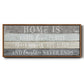 Home Is Where - Floater Framed Canvas Print