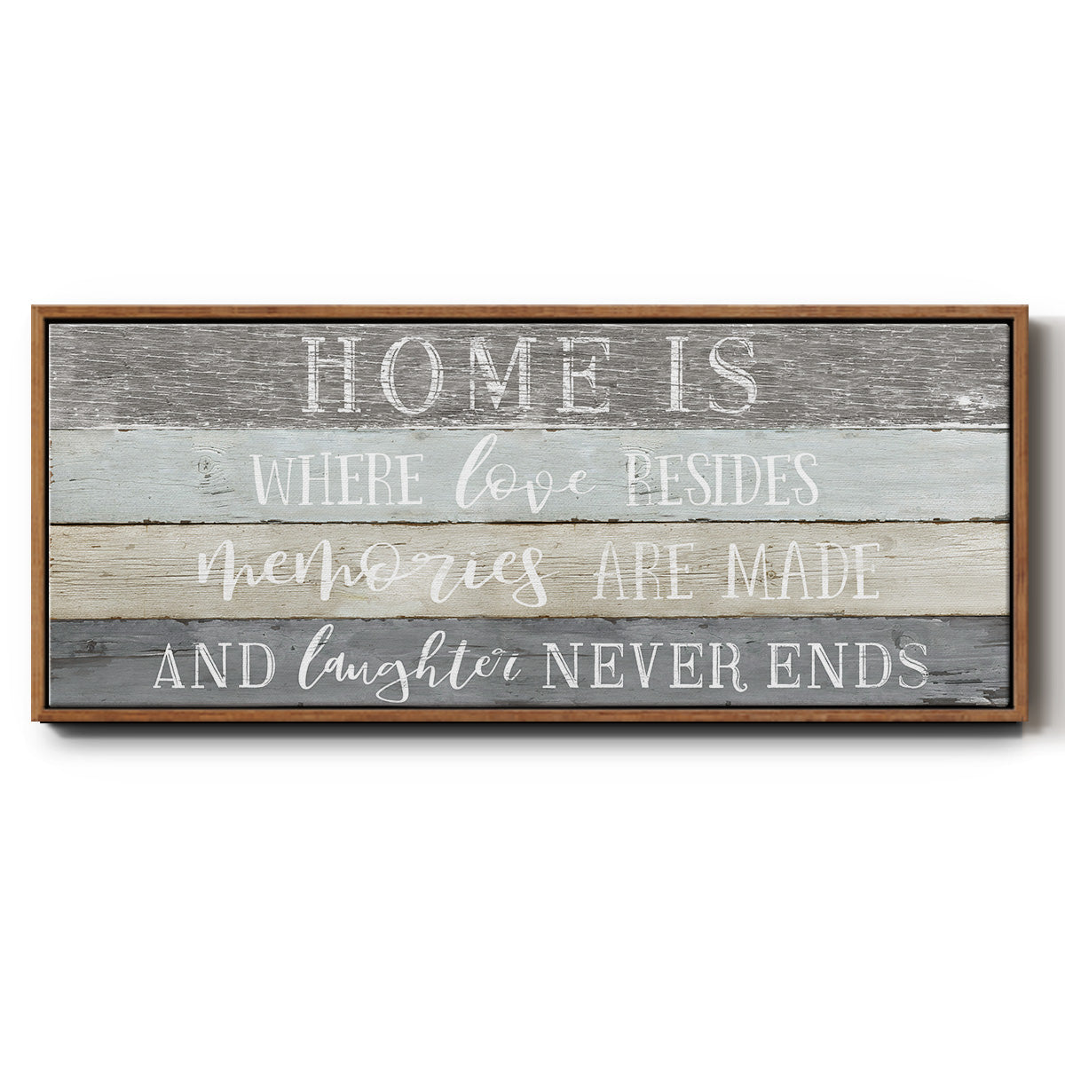 Home Is Where - Floater Framed Canvas Print