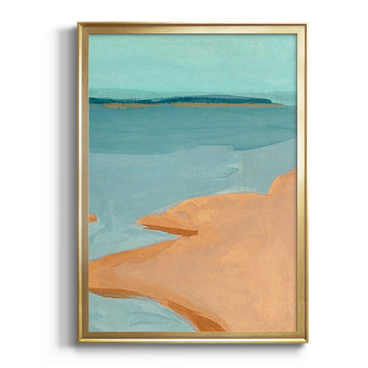 Out on the Sandbar III - Modern Framed Canvas Print