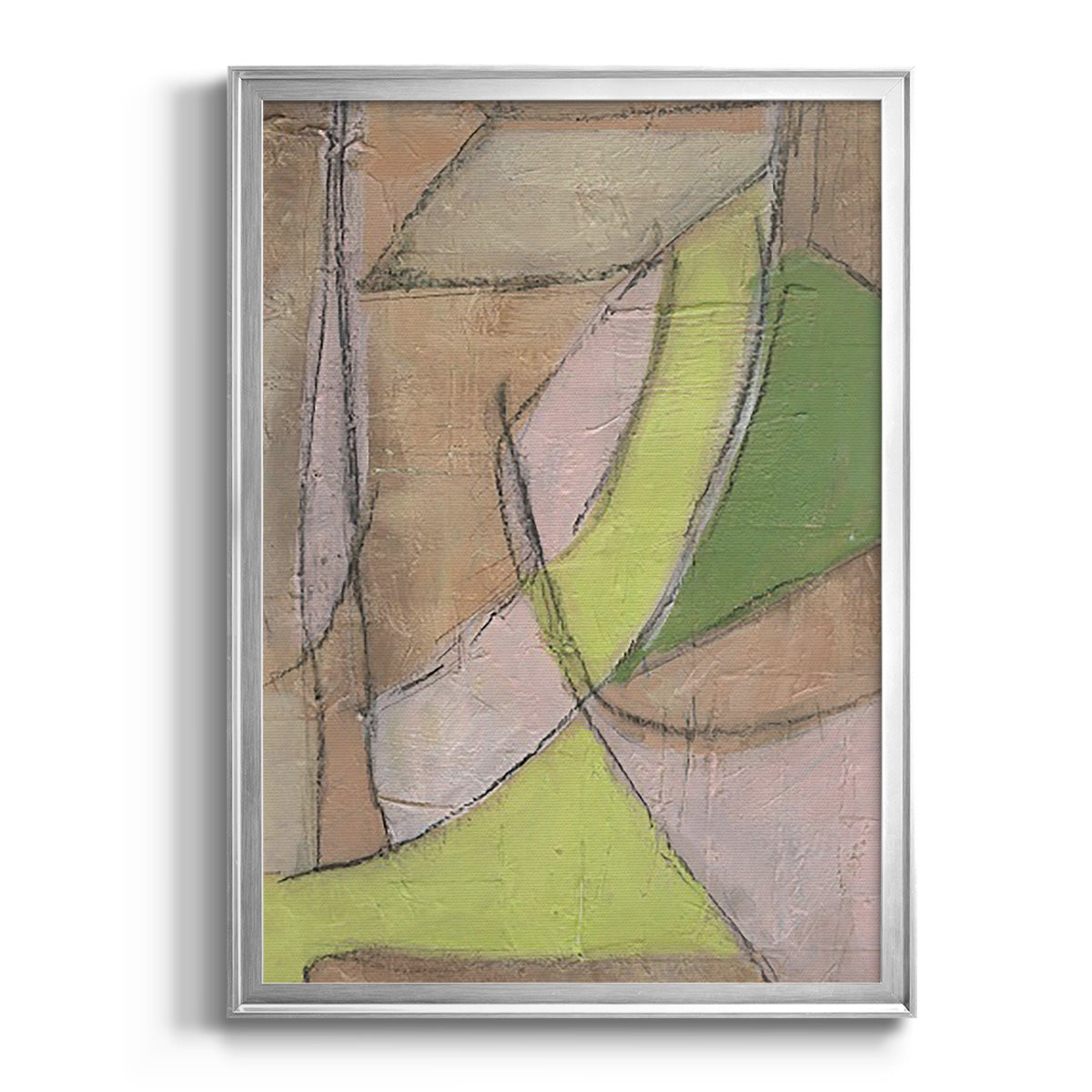 Many Layers II - Modern Framed Canvas Print