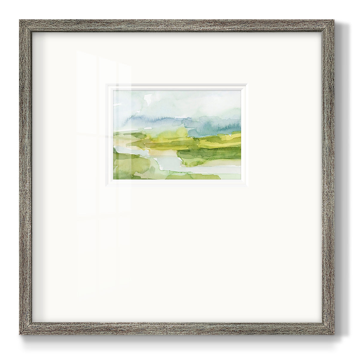 Watery Lowlands I Premium Framed Print Double Matboard