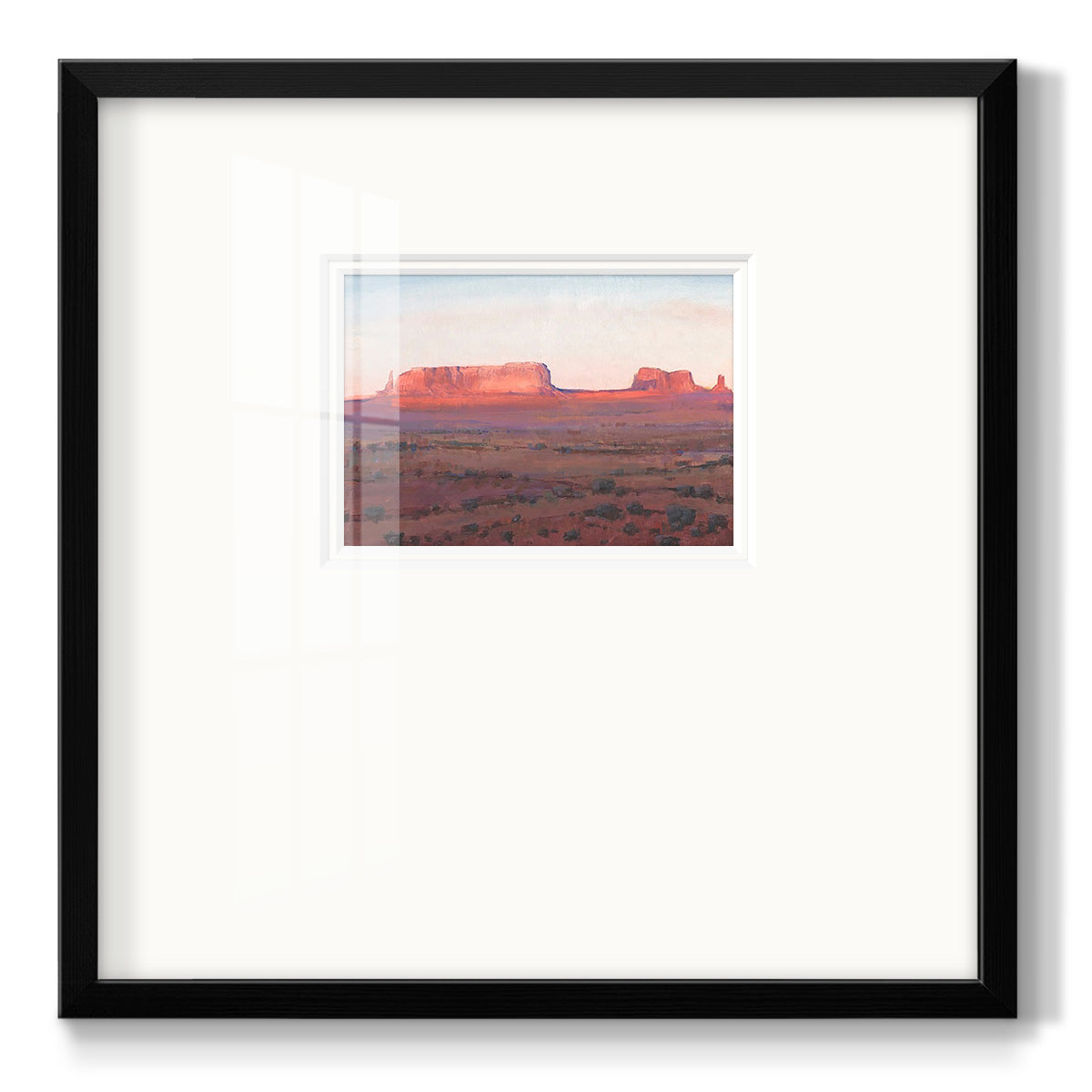 Red Rocks at Dusk I Premium Framed Print Double Matboard