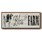 Bless This Farm - Floater Framed Canvas Print