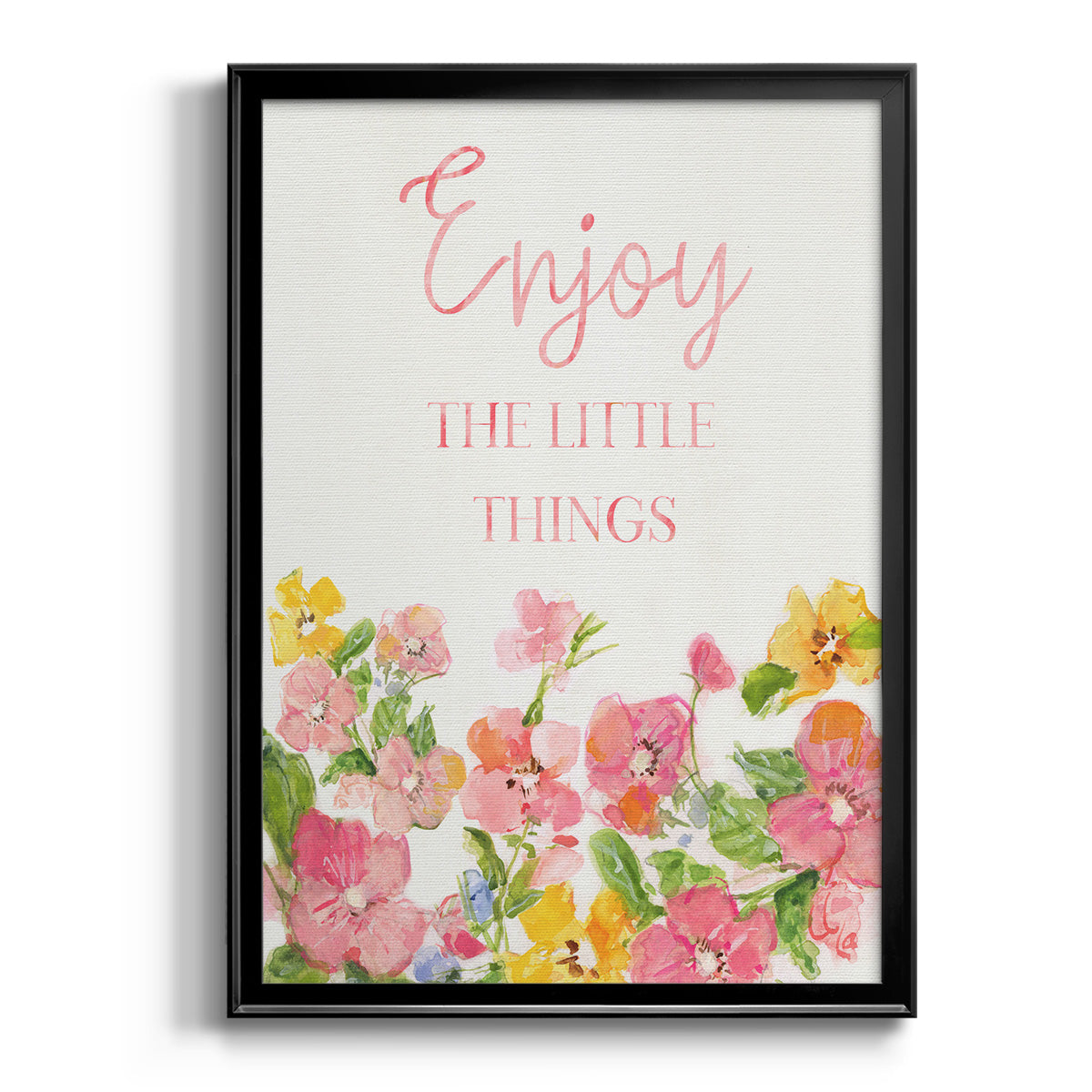 Little Things - Modern Framed Canvas Print