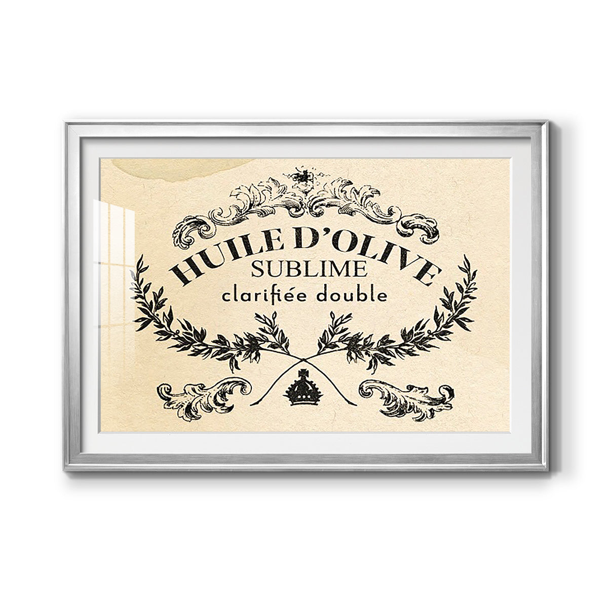 Antique French Label IV - Modern Framed Art Print