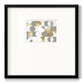 Modern Gold Reflections Premium Framed Print Double Matboard