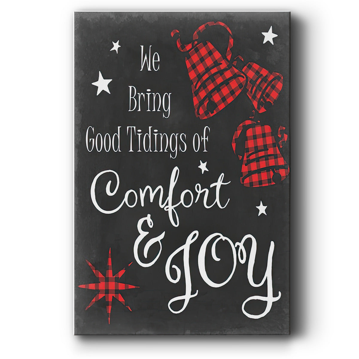 Comfort and Joy in Red - Gallery Wrapped Canvas