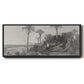 On the Coast of Florida - Floater Framed Canvas Print