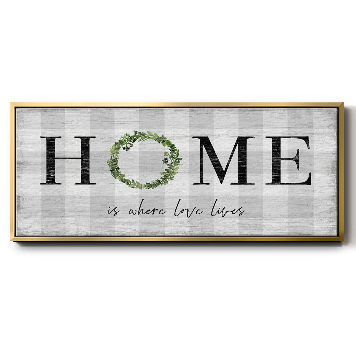 Where Love Lives - Floater Framed Canvas Print