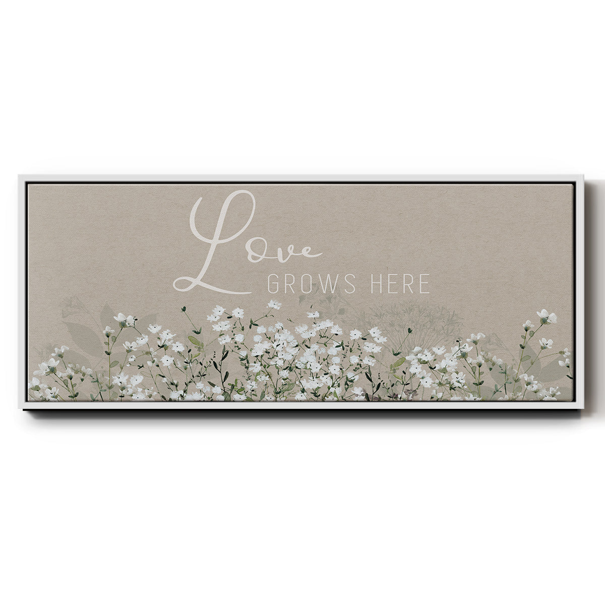 Bouquet of Love - Floater Framed Canvas Print