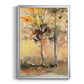 Fall Foliage Watercolor II - Modern Framed Canvas Print