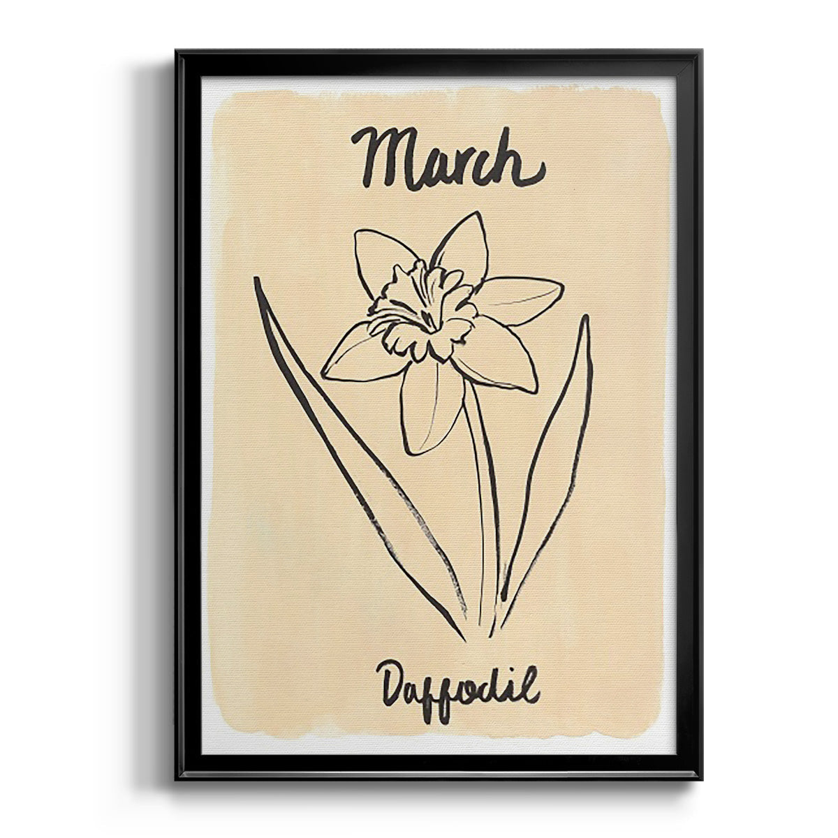 Birth Month III - Modern Framed Canvas Print