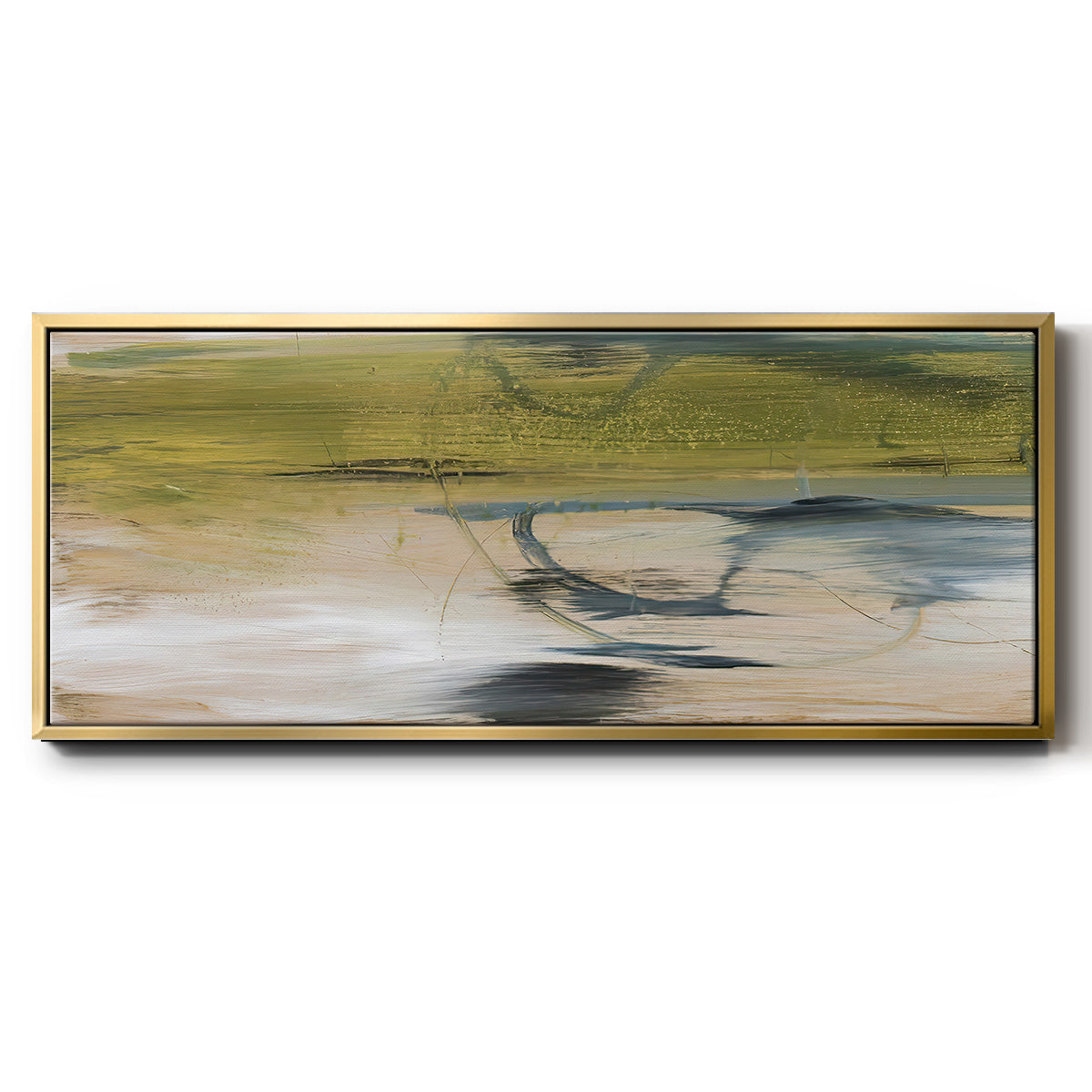 Aquatic Reflections II - Floater Framed Canvas Print