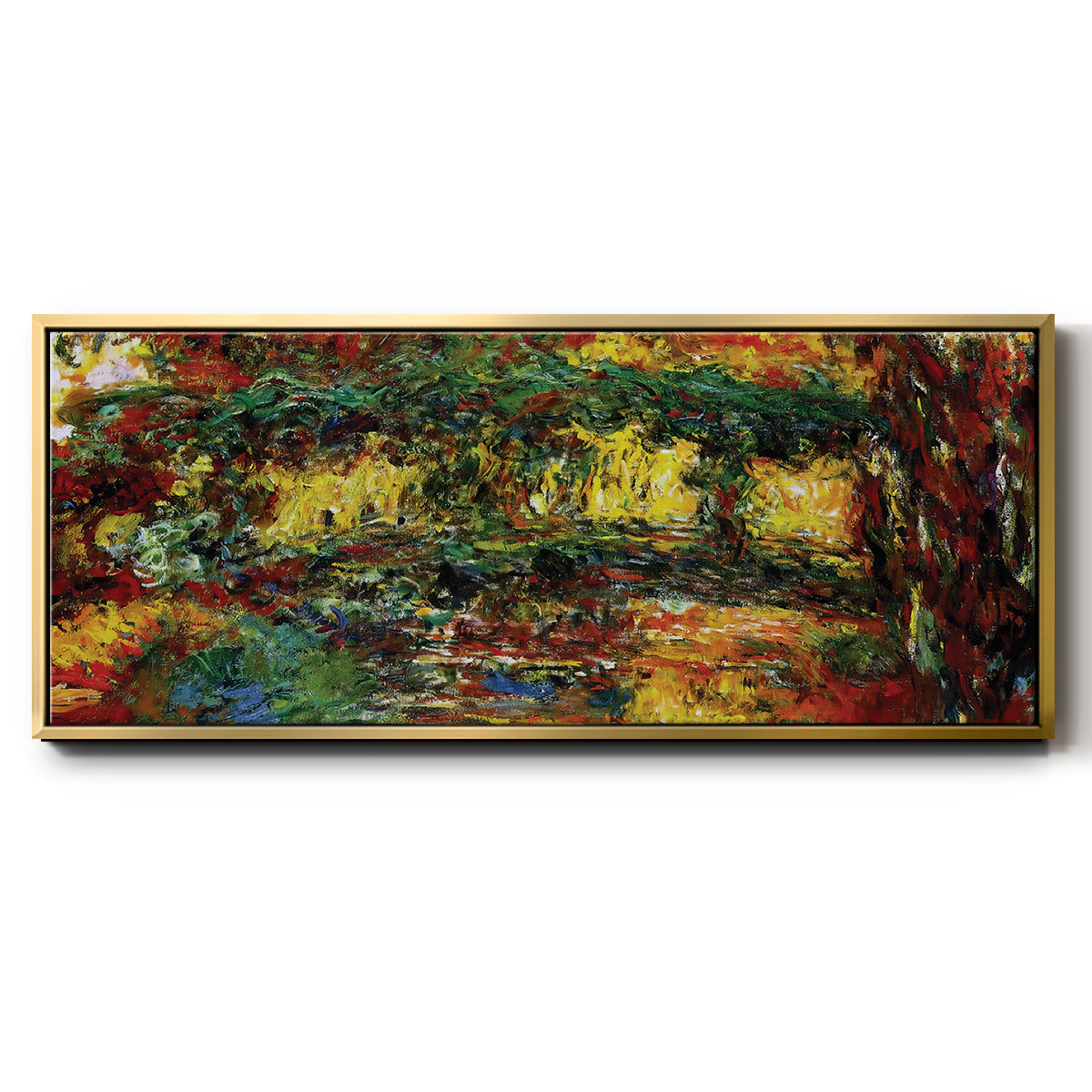The Japanese Bridge, 1922 - Floater Framed Canvas Print