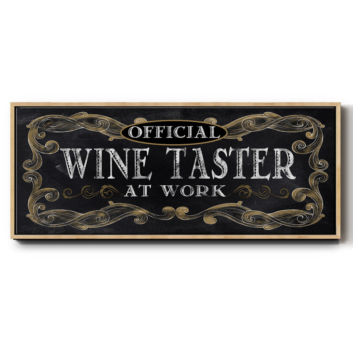 Wine Taster - Floater Framed Canvas Print