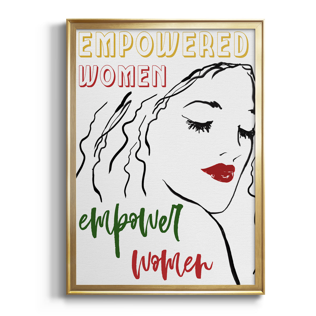 Empowered Women - Modern Framed Canvas Print