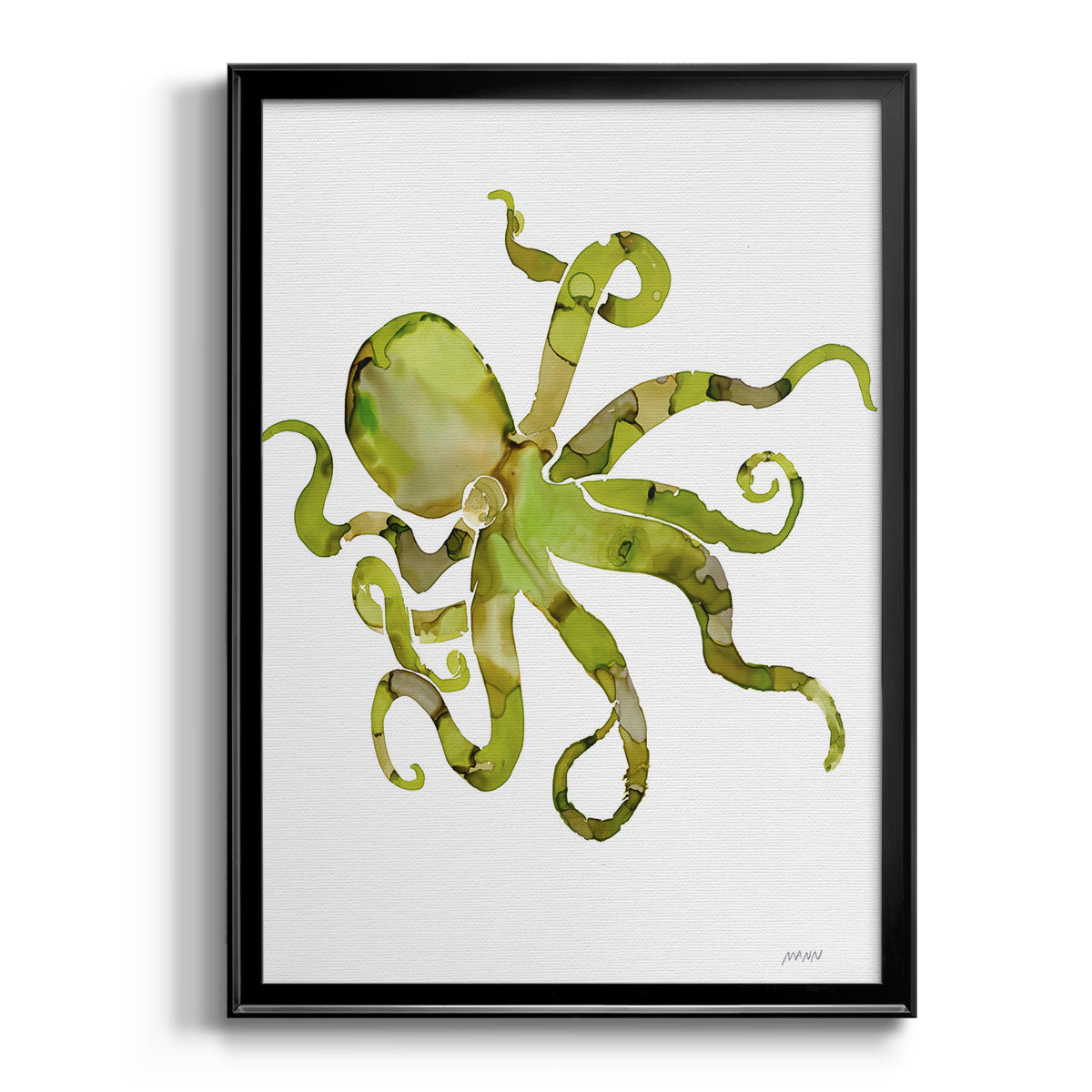Octopus - Modern Framed Canvas Print