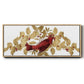 Red Bird Christmas Collection D - Floater Framed Canvas Print