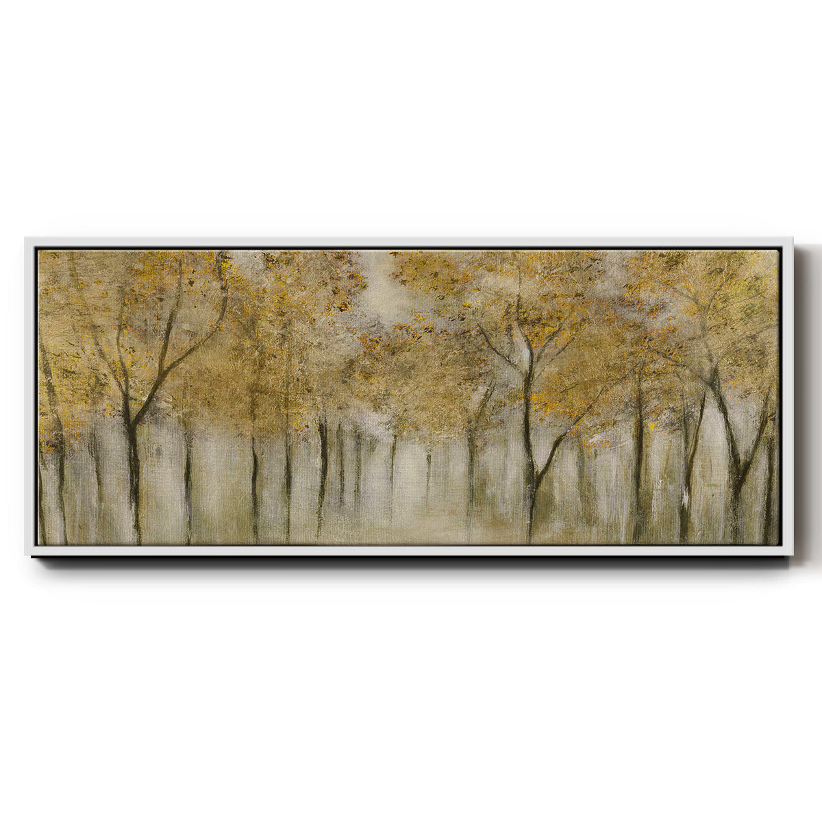 Golden Spring - Floater Framed Canvas Print