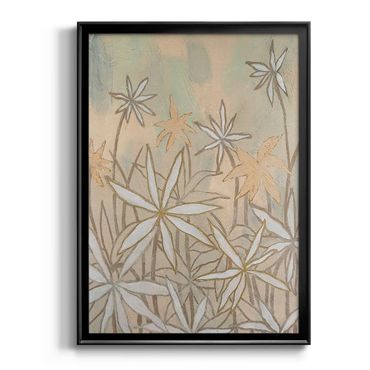 Embellished Starburst Bloom II - Modern Framed Canvas Print